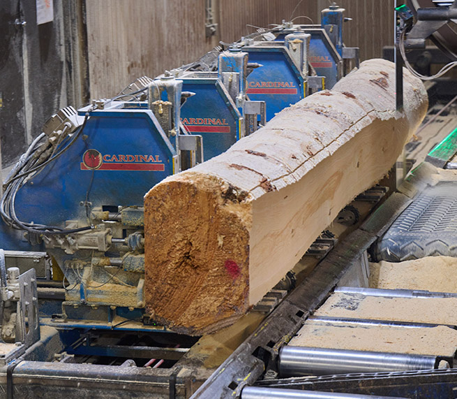 Production capability at the Husky Lumber mill